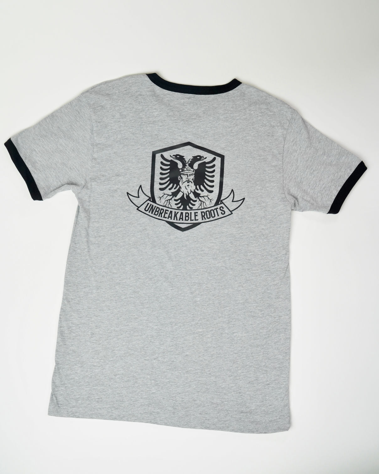 UB ROOTS GRAY STRIPE T-SHIRT